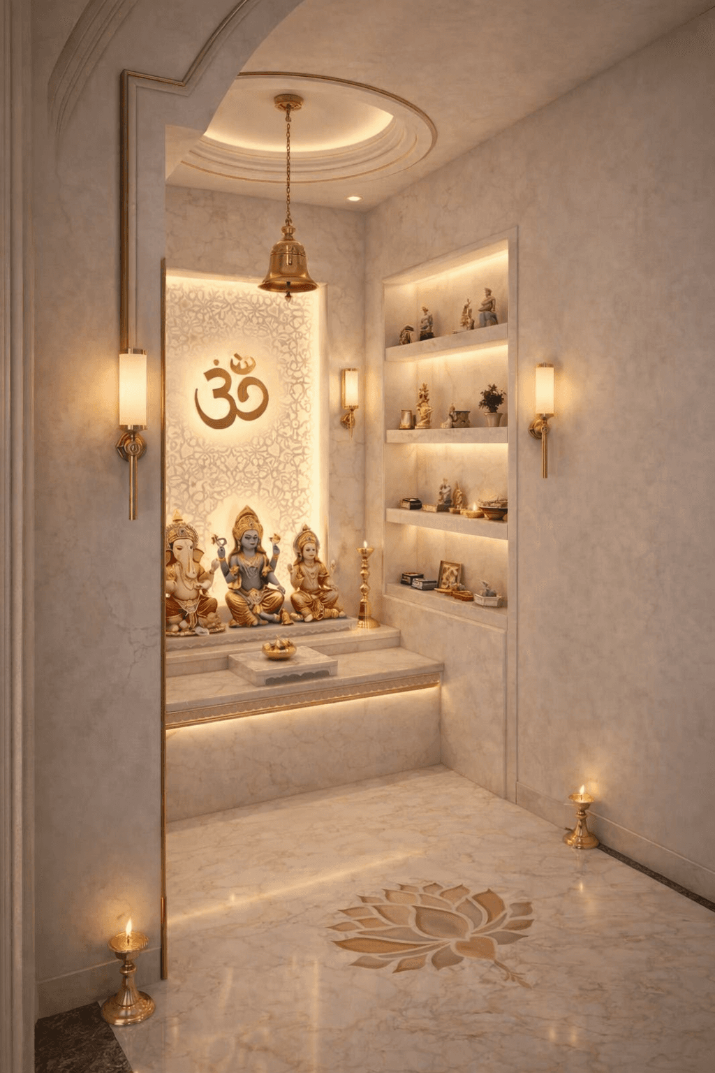 Modern Design of Mandir